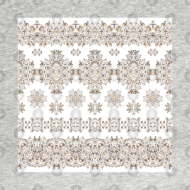 Arabic ornate golden pattern by IrinaGuArt